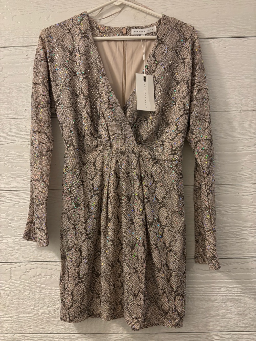 Snakeskin Mini Dress - Endless Rose